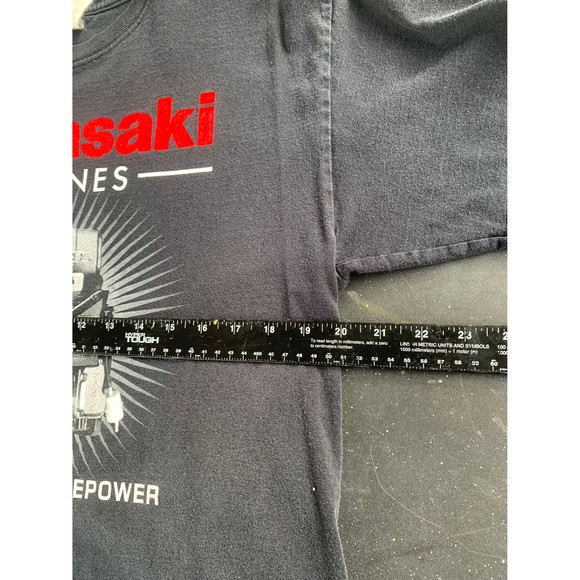 Vintage Y2K Kawasaki Engines Handcrafted Horsepower T-shirt Size L - Picture 5 of 7
